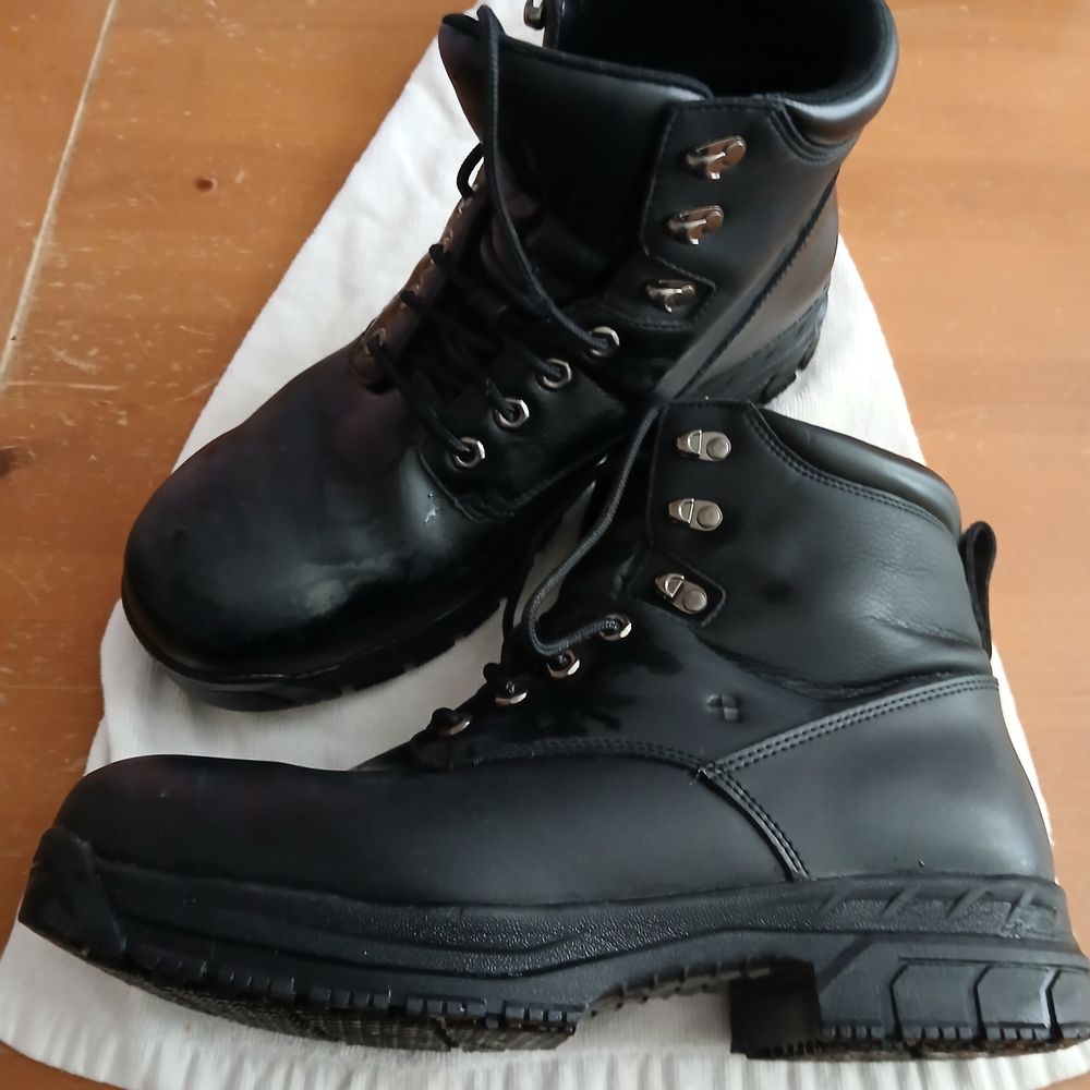 Shoes For Crews Black Men's Boots Moc Toe